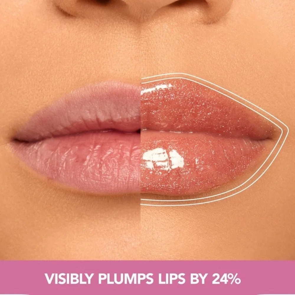 BUXOM Plump Shot Plumping & Smoothing Lip Serum Gloss Peptides Hyaluronic Acid